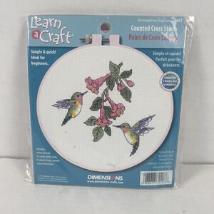 Dimensions Counted Cross Stitch Kit 72407 Hummingbird Duo‎ - New in package